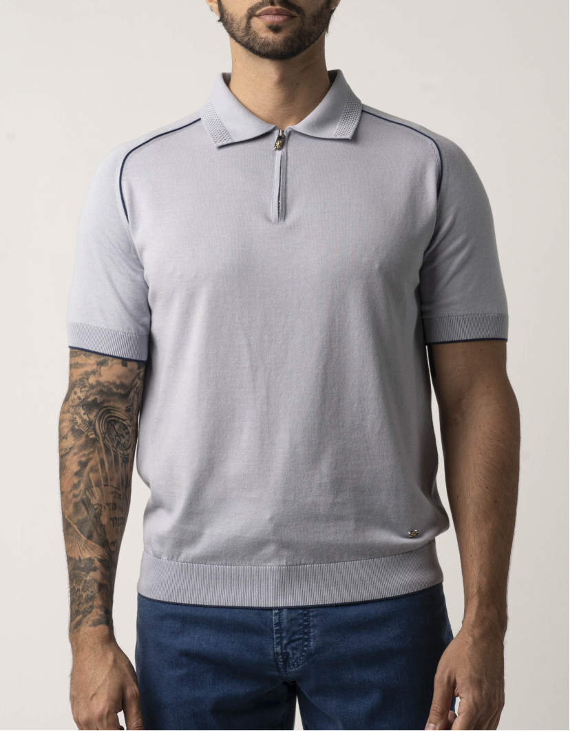 Castello d'Oro Light Blue Polo T-shirt  image
